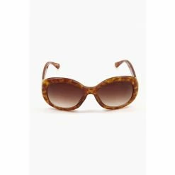 Dune London Brown Gracylou Chunky Oval Glasses