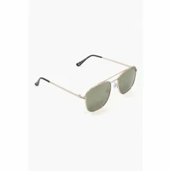 Dune London Ofren Brown Metal Aviator Style Sunglasses