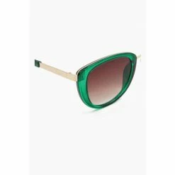 Alternative view of Dune London Green Gwinnie Oval Cateye Glasses