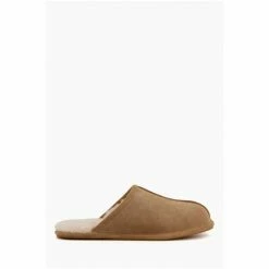 Dune London Tan Grey Forage Warm Lined Mule Slippers -Dune London Sales unnamed file 5317