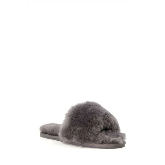 Dune London Grey Wallflower Sheepskin Slippers 5 Dune London Grey Wallflower Sheepskin Slippers - Image 3
