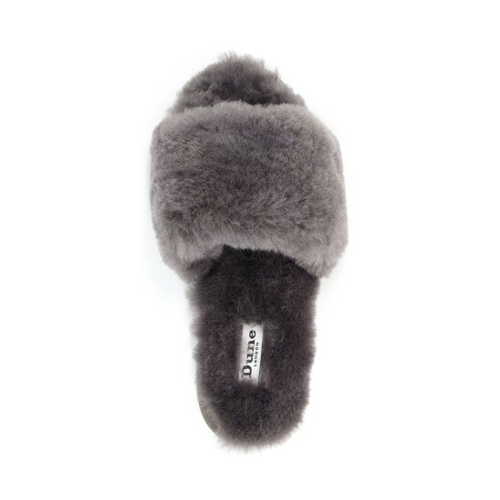 Dune London Grey Wallflower Sheepskin Slippers 6 Dune London Grey Wallflower Sheepskin Slippers - Image 4