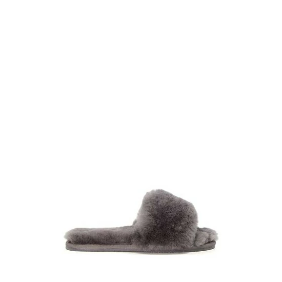 Dune London Grey Wallflower Sheepskin Slippers 8 Dune London Grey Wallflower Sheepskin Slippers - Image 6
