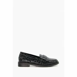 Dune London Gissele Diamante Welt Black Loafers
