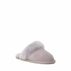 Dune London Grey Wardour Sheepskin Mule Slippers -Dune London Sales unnamed file 5336