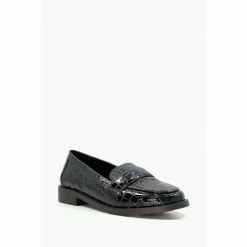 Alternative view of Dune London Gissele Diamante Welt Black Loafers