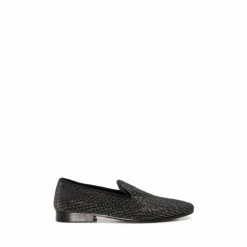 Dune London Stryker Hot Fix Black Slippers