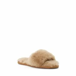 Alternative view of Dune London Wallflower Brown Sheepskin Slippers