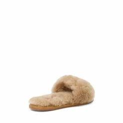 Dune London Wallflower Brown Sheepskin Slippers -Dune London Sales unnamed file 5361