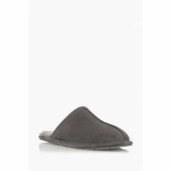 Alternative view of Dune London Grey Fir Warm Lined Mule Slippers