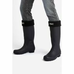 Dune London Black Tellie High Leg Wellies -Dune London Sales unnamed file 5398