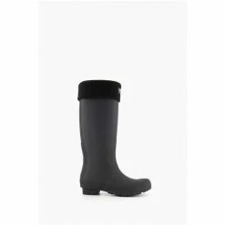 Dune London Black Tellie High Leg Wellies -Dune London Sales unnamed file 5399
