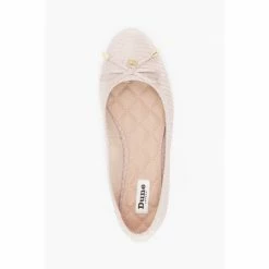 Dune London Gold Harpar 2 Embossed Ballet Pumps -Dune London Sales unnamed file 541