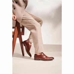 Dune London Brown Sparrows Smart Gibson Shoes