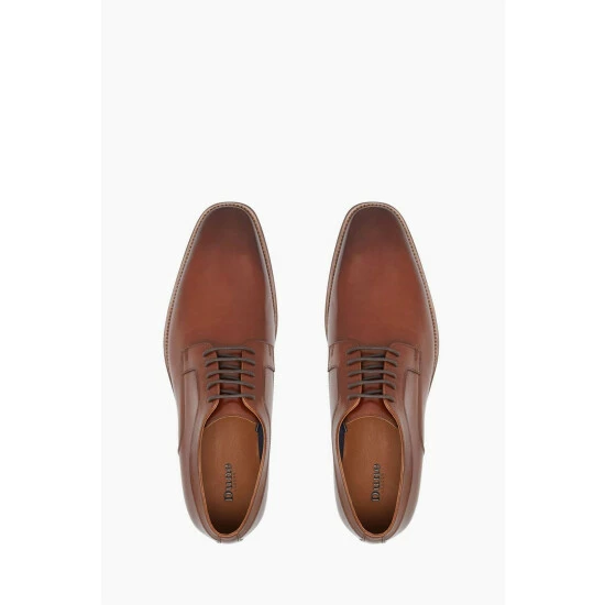 Dune London Brown Sparrows Smart Gibson Shoes 7 Dune London Brown Sparrows Smart Gibson Shoes - Image 5