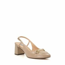Alternative view of Dune London Natural Cassie Snaffle Trim Sling Backs Shoes