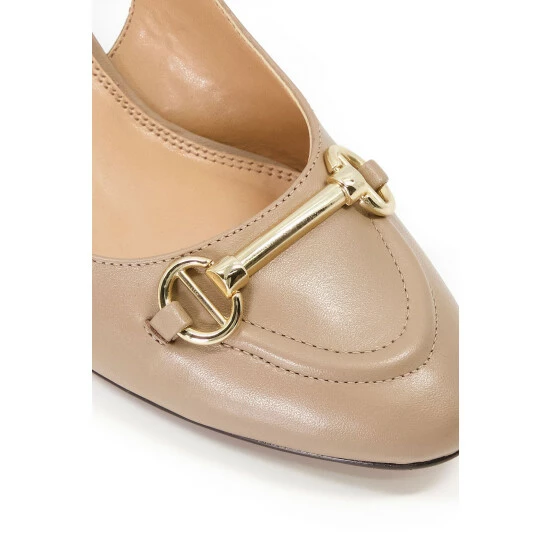 Dune London Natural Cassie Snaffle Trim Sling Backs Shoes 7 Dune London Natural Cassie Snaffle Trim Sling Backs Shoes - Image 5