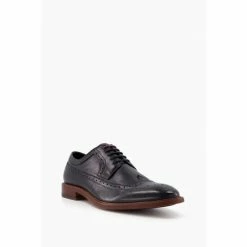 Alternative view of Dune London Black Superior Leather Wingtip Brogue Shoes