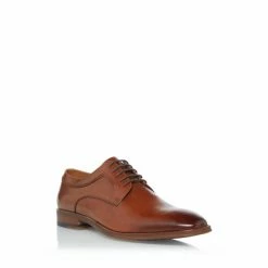 Alternative view of Dune London Brown Sparrows Lace-Up Wide Fit Gibson Shoes