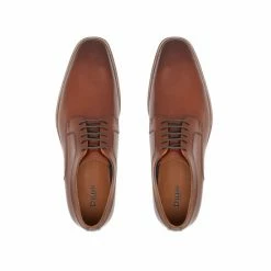 Dune London Brown Sparrows Lace-Up Wide Fit Gibson Shoes -Dune London Sales unnamed file 581