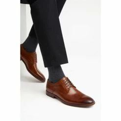Dune London Brown Sparrows Lace-Up Wide Fit Gibson Shoes -Dune London Sales unnamed file 582
