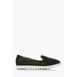 Dune London Galleon Printed Black Sport Loafers