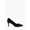 Dune London Andina Black Unlined Comfort Point Mid Heel Courts -Dune London Sales unnamed file 61