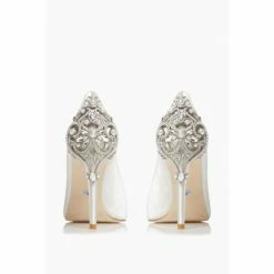 Dune London White Bluebell Embellished Court Shoes -Dune London Sales unnamed file 611