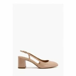 Dune London Natural Coaste Block Heel Sling Shoes