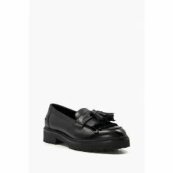Alternative view of Dune London Guardian Black Kilted Tassel Eva Loa Shoes