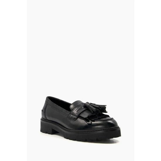 Dune London Guardian Black Kilted Tassel Eva Loa Shoes 4 Dune London Guardian Black Kilted Tassel Eva Loa Shoes - Image 2