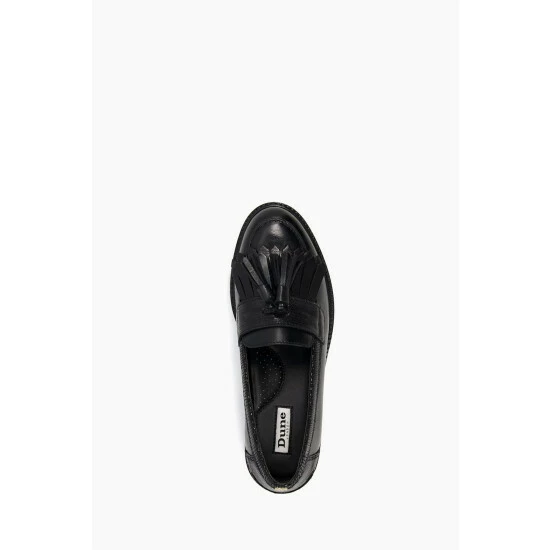 Dune London Guardian Black Kilted Tassel Eva Loa Shoes 6 Dune London Guardian Black Kilted Tassel Eva Loa Shoes - Image 4