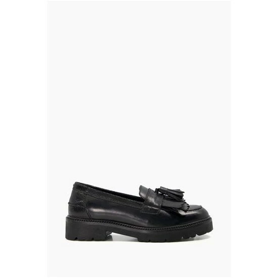 Dune London Guardian Black Kilted Tassel Eva Loa Shoes 7 Dune London Guardian Black Kilted Tassel Eva Loa Shoes - Image 5