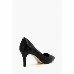 Dune London Andina Black Unlined Comfort Point Mid Heel Courts -Dune London Sales unnamed file 63