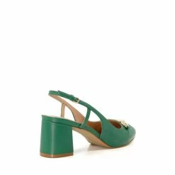 Dune London Green Cassie Snaffle Trim Sling Backs Court Shoes -Dune London Sales unnamed file 632
