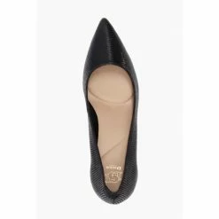 Dune London Andina Black Unlined Comfort Point Mid Heel Courts -Dune London Sales unnamed file 64