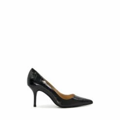 Dune London Black Bold Mid Heel Point Court Shoes -Dune London Sales unnamed file 649