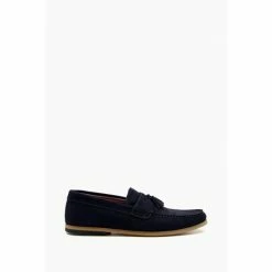 Dune London Bart Blue Moccasin Loafers