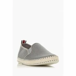 Alternative view of Dune London Grey Fin Mesh Espadrille Shoes