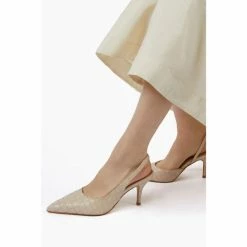 Dune London Natural Century Weave Texture Sling-Back Sandals -Dune London Sales unnamed file 681