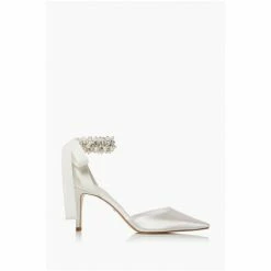 Dune London Natural Clarette Embellished Ankle Strap Wedding Shoes -Dune London Sales unnamed file 688