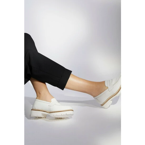 Dune London Granola Lightweight Cleated White Shoes 7 Dune London Granola Lightweight Cleated White Shoes - Image 5