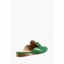 Alternative view of Dune London Green Glowin Snaffle Trim Backless Loafers