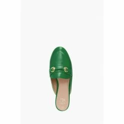 Dune London Green Glowin Snaffle Trim Backless Loafers -Dune London Sales unnamed file 698