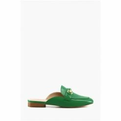 Dune London Green Glowin Snaffle Trim Backless Loafers -Dune London Sales unnamed file 700