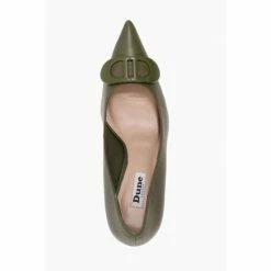 Dune London Green Brioni Two Pointed Toe High Stiletto Heel Court Shoes -Dune London Sales unnamed file 723