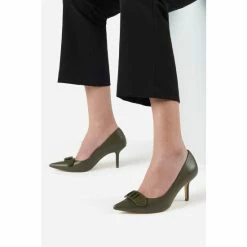 Dune London Green Brioni Two Pointed Toe High Stiletto Heel Court Shoes -Dune London Sales unnamed file 724