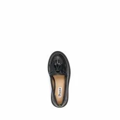 Dune London Girls Leather Fringe And Tassel Trimmed Black Loafers -Dune London Sales unnamed file 729