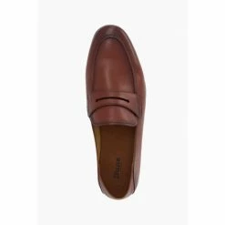 Dune London Tan Sync Crush Back Soft Penny Loafers -Dune London Sales unnamed file 761