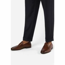 Dune London Tan Sync Crush Back Soft Penny Loafers -Dune London Sales unnamed file 762